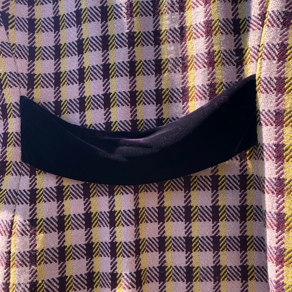 MAC & JAC Coat Women’s Tweed, Velvet Edgings  L - Picture 6 of 8